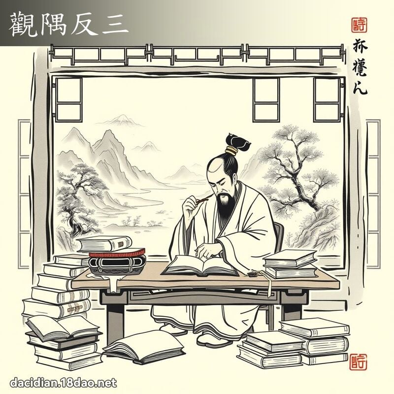 观隅反三 配图