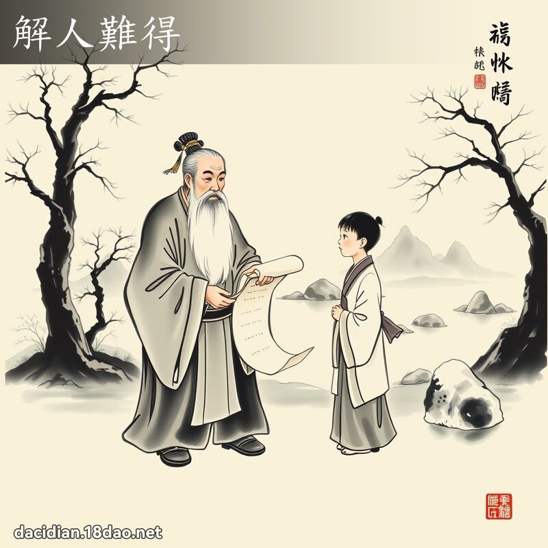 解人难得 配图