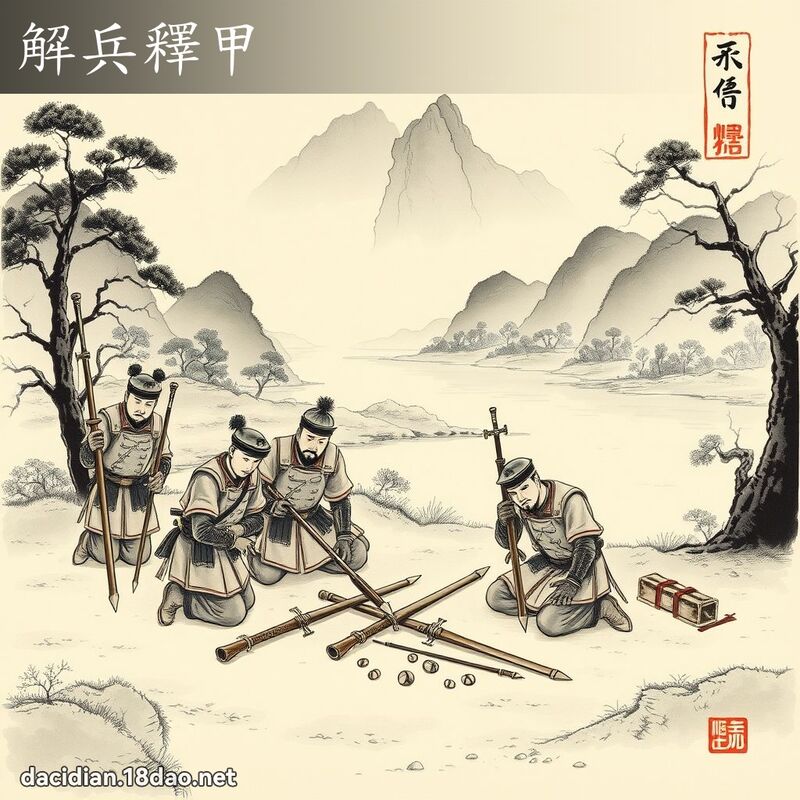 解兵释甲 配图