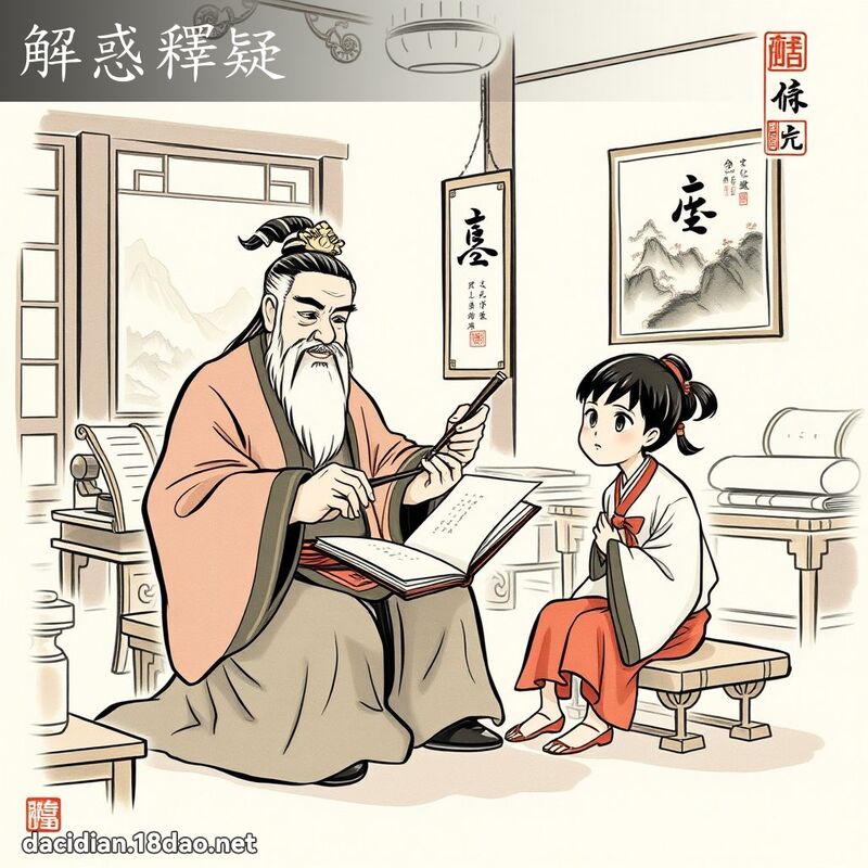 解惑释疑 配图