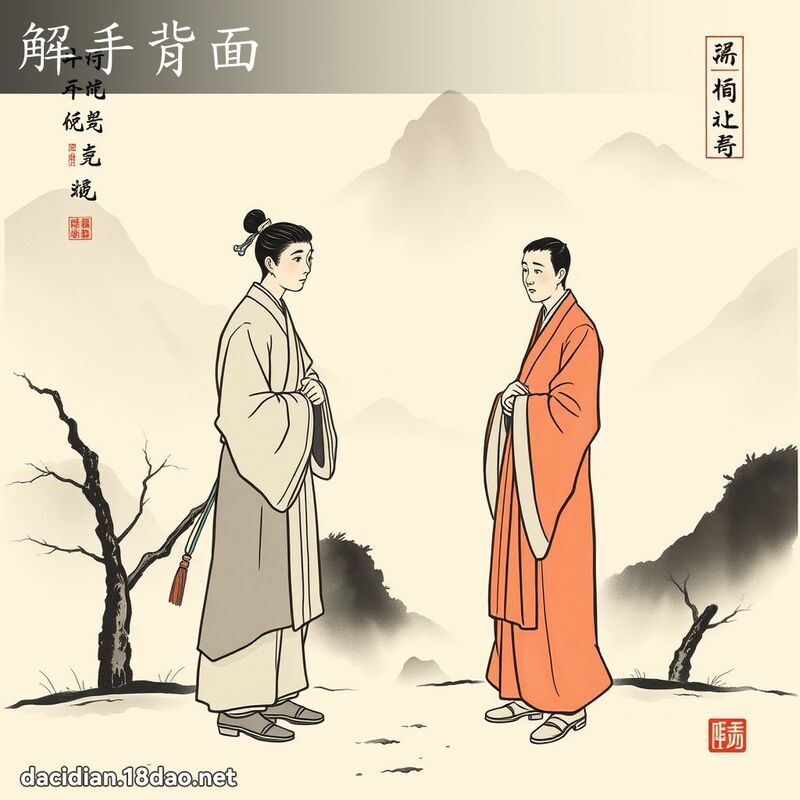 解手背面 配图