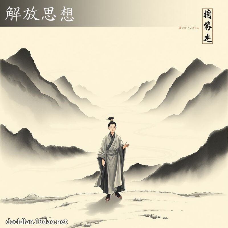 解放思想 配图