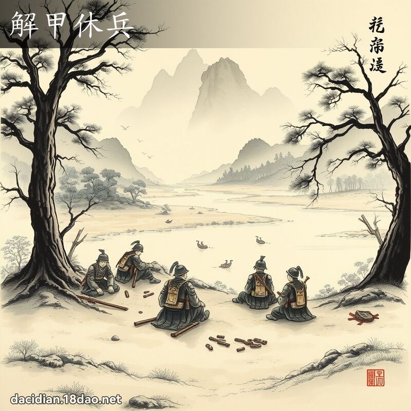 解甲休兵 配图
