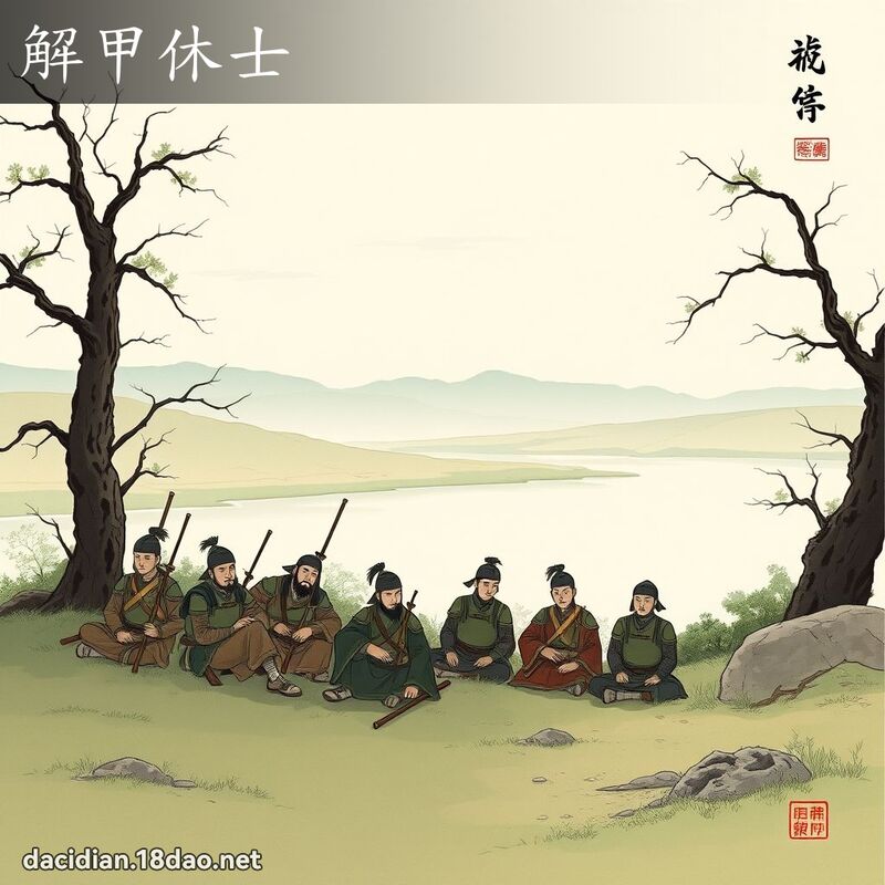 解甲休士 配图