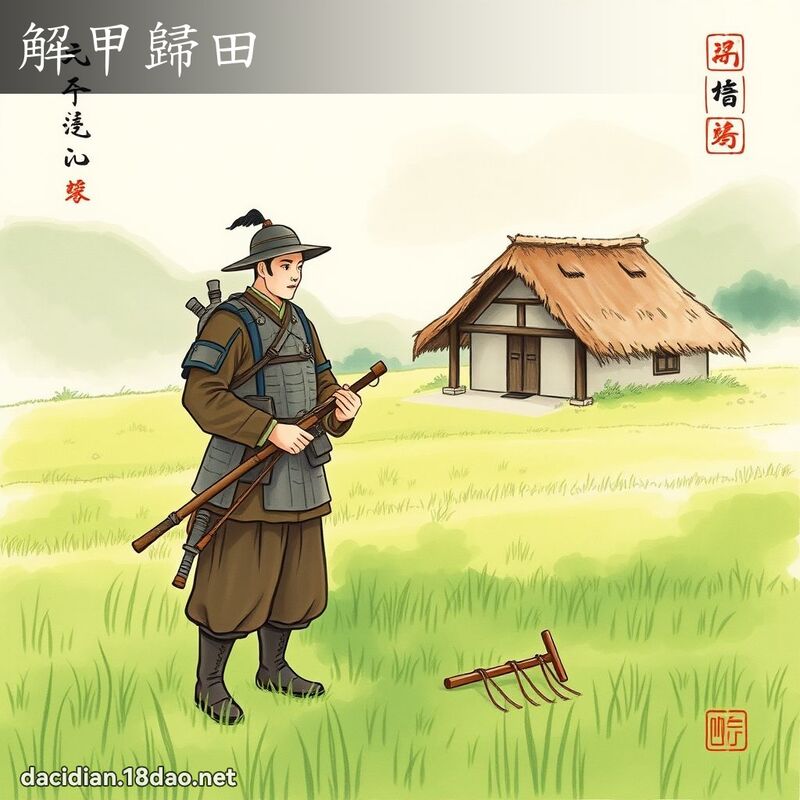 解甲归田 配图