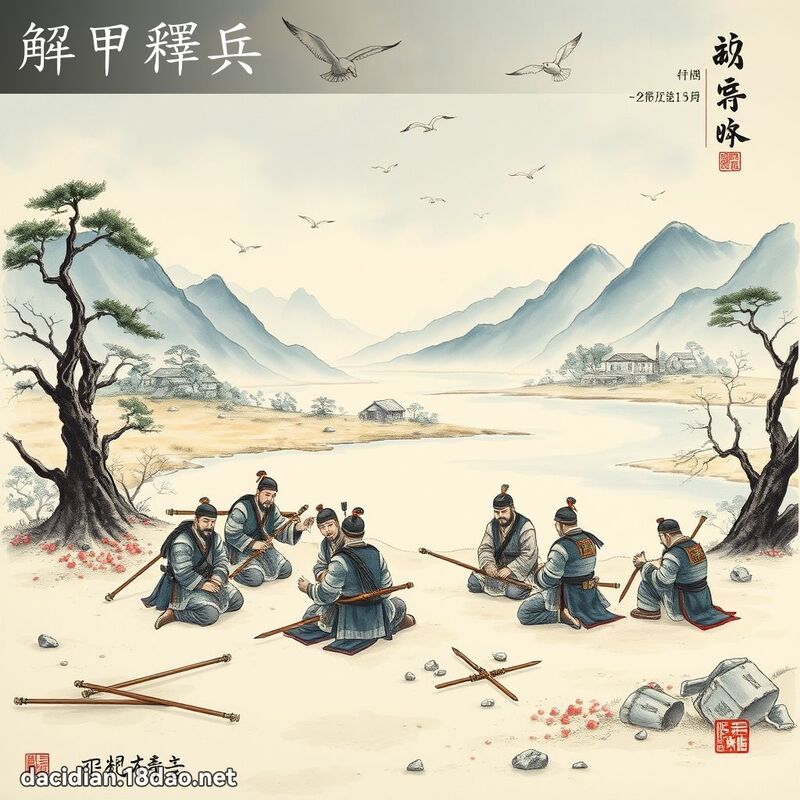 解甲释兵 配图