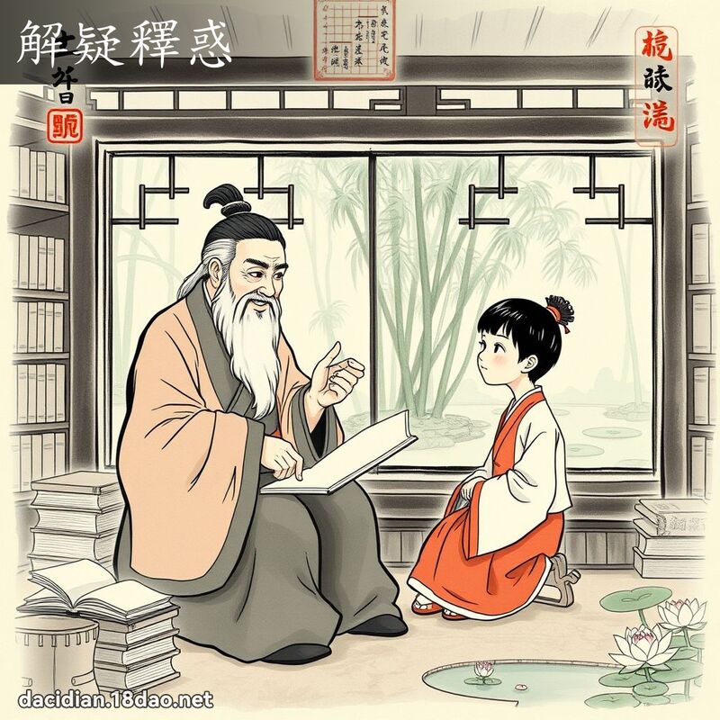 解疑释惑 配图
