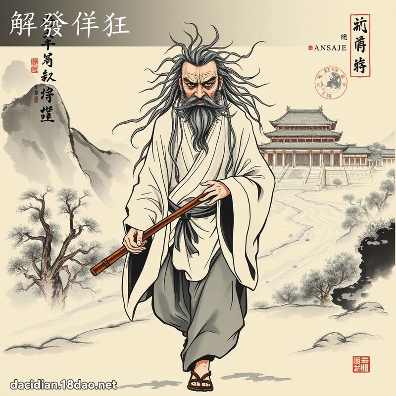 解发佯狂 配图