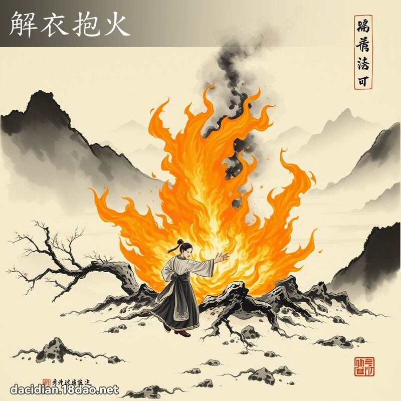 解衣抱火 配图