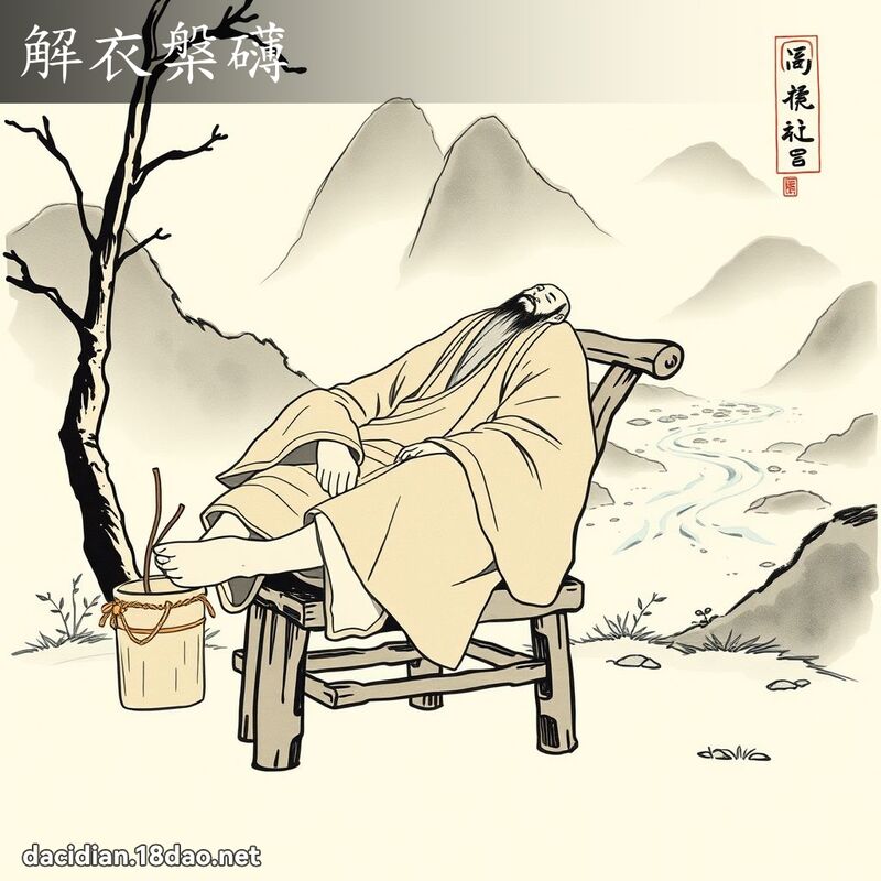 解衣槃礴 配图