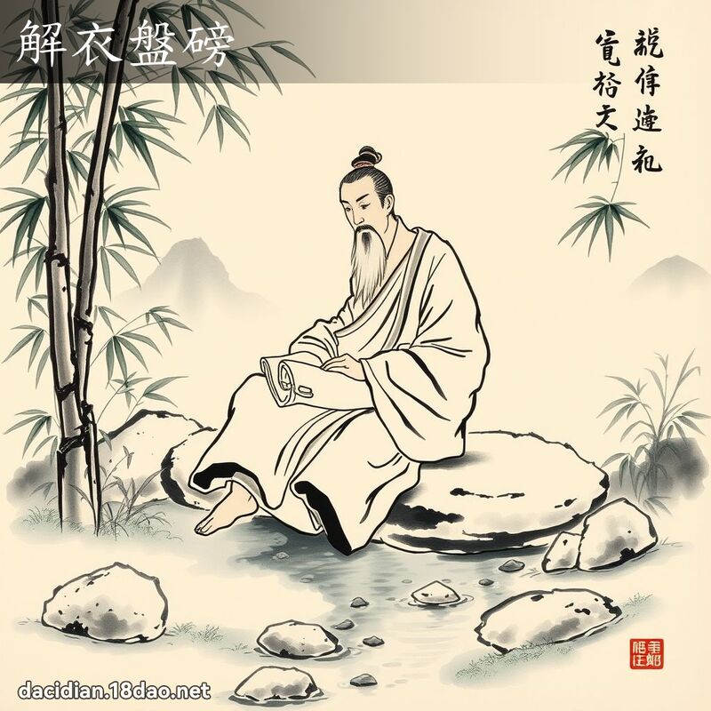 解衣盘磅 配图