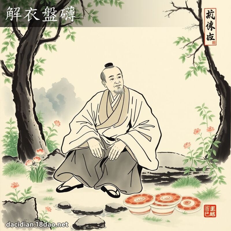 解衣盘礴 配图