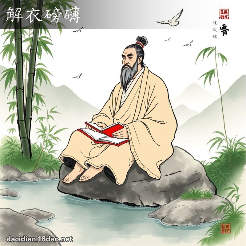 解衣磅礴 配图