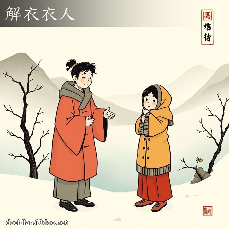 解衣衣人 配图