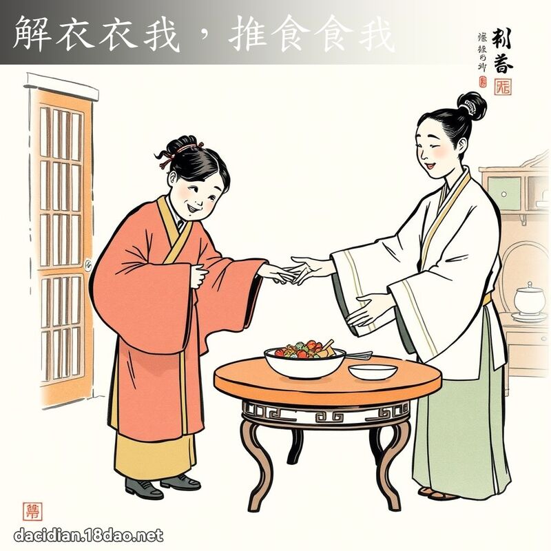 解衣衣我,推食食我 配图
