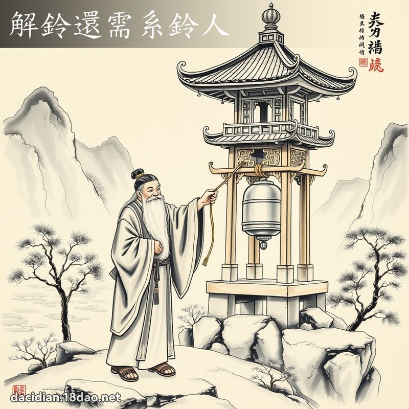 解铃还需系铃人 配图