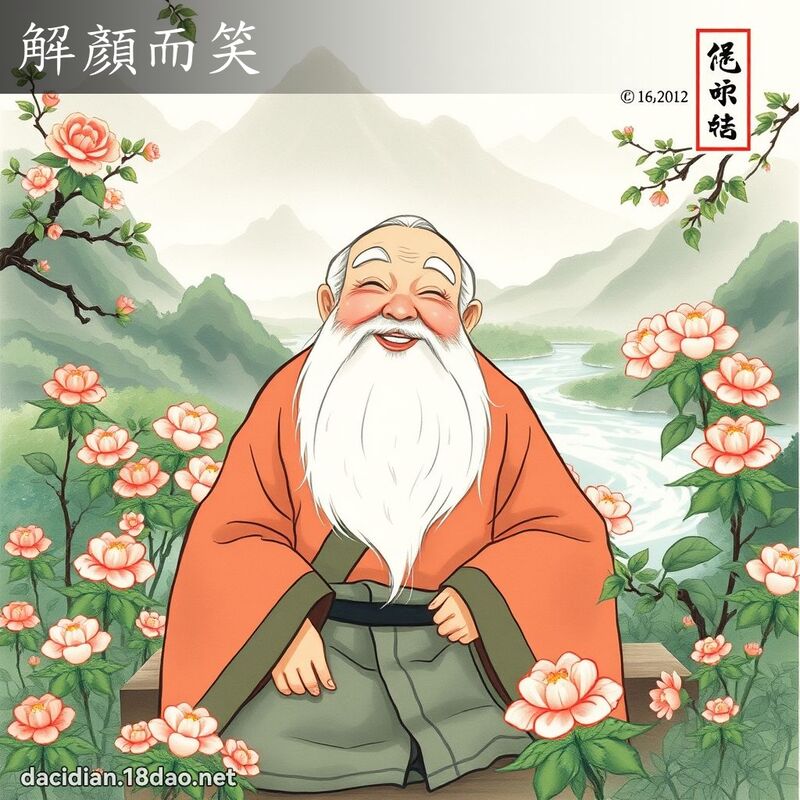 解顏而笑 配图