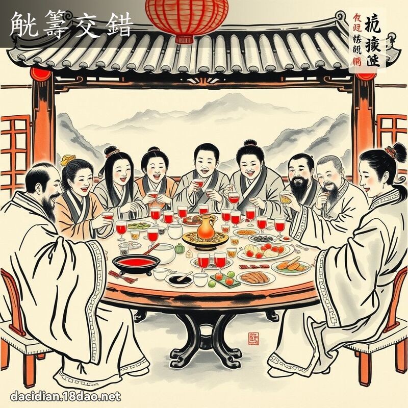 觥筹交错 配图