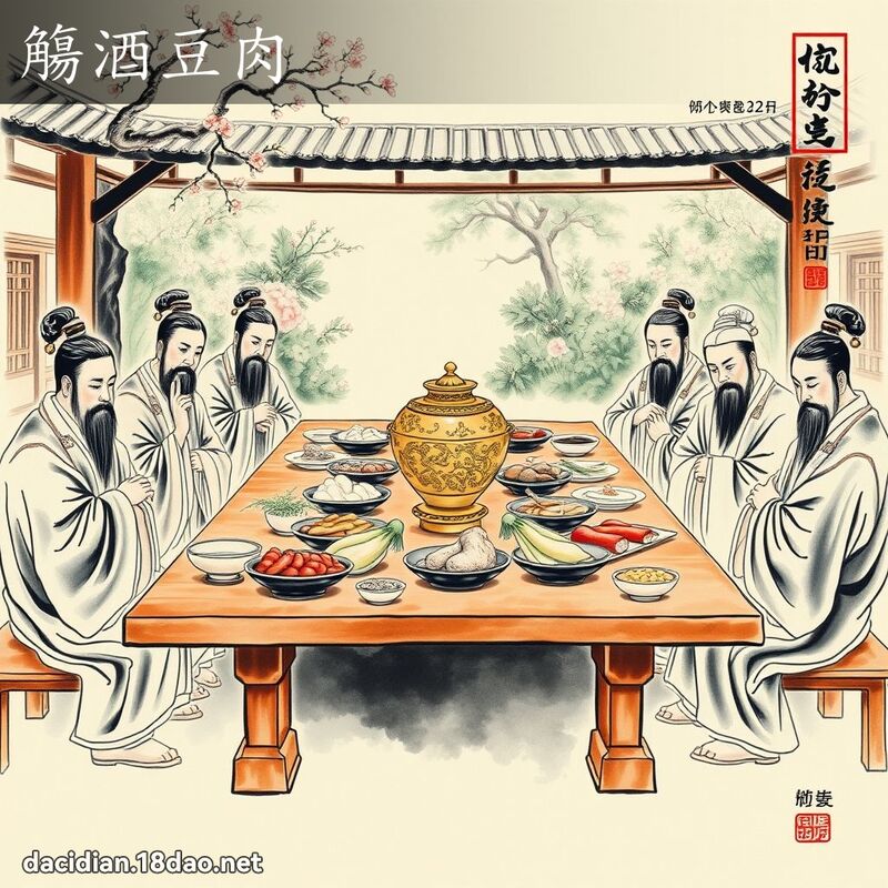 觴酒豆肉 配图