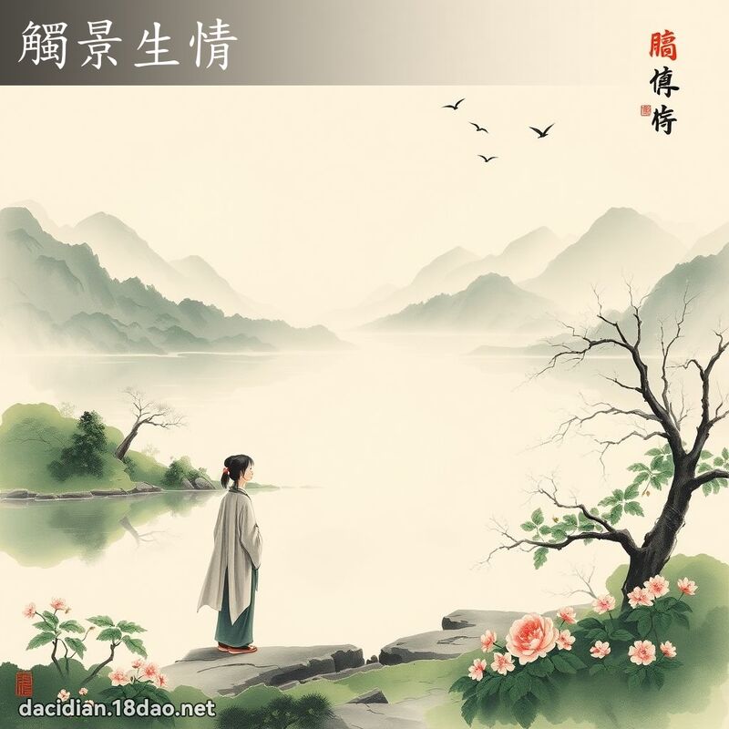 触景生情 配图