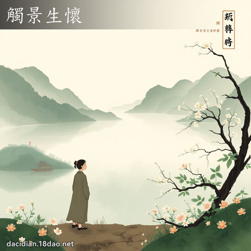 触景生怀 配图