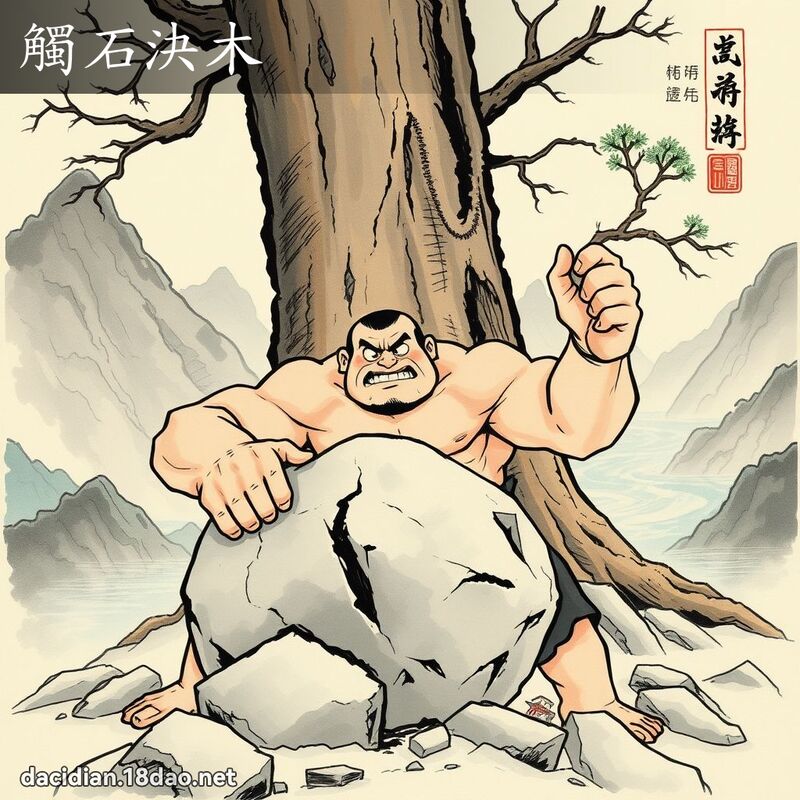 触石决木 配图