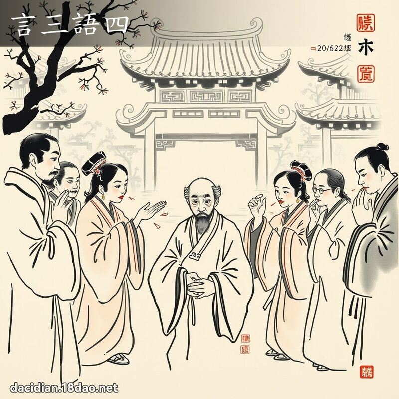 言三语四 配图