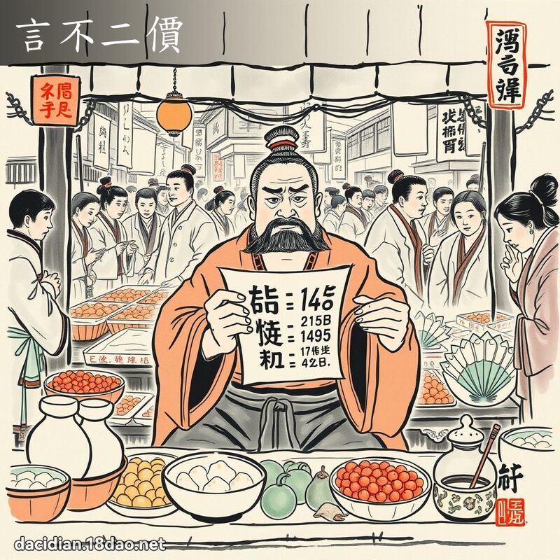 言不二价 配图