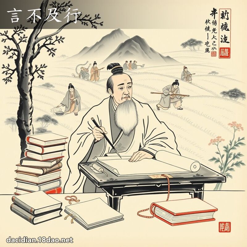 言不及行 配图