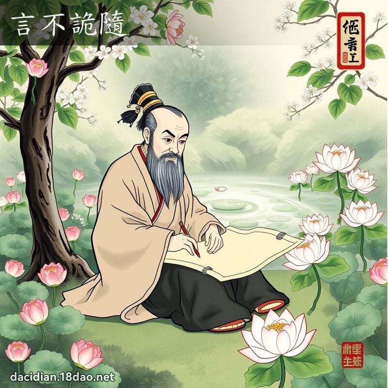言不诡隨 配图
