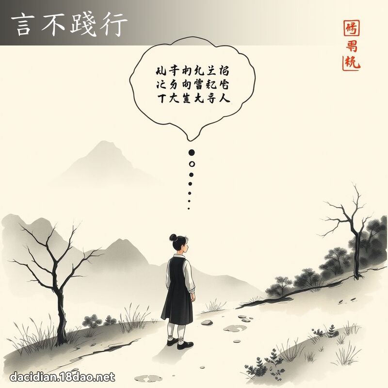 言不践行 配图