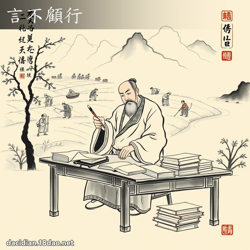 言不顾行 配图