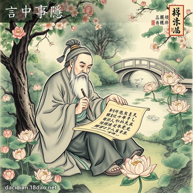 言中事隱 配图