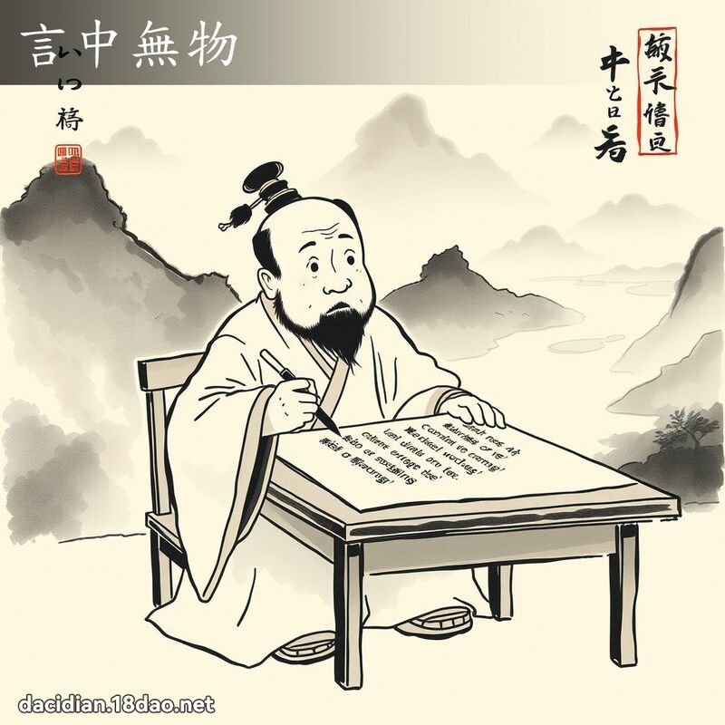 言中无物 配图