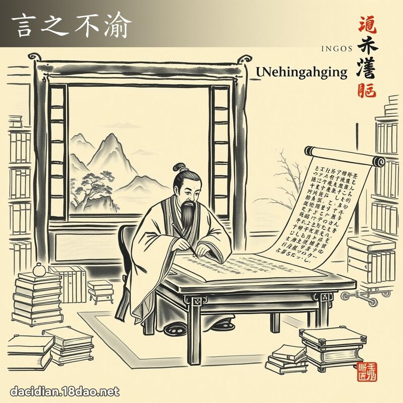 言之不渝 配图
