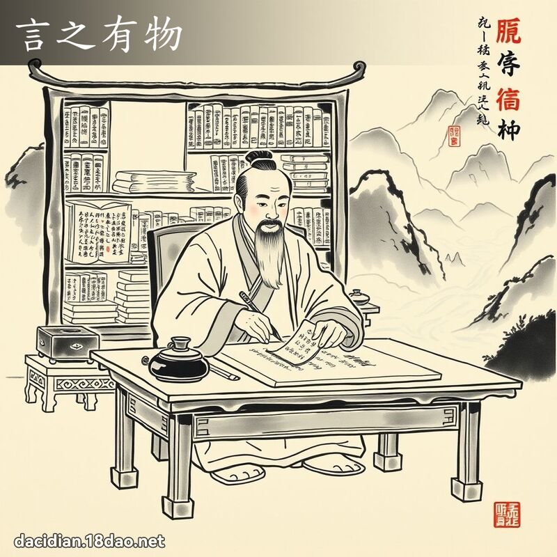 言之有物 配图