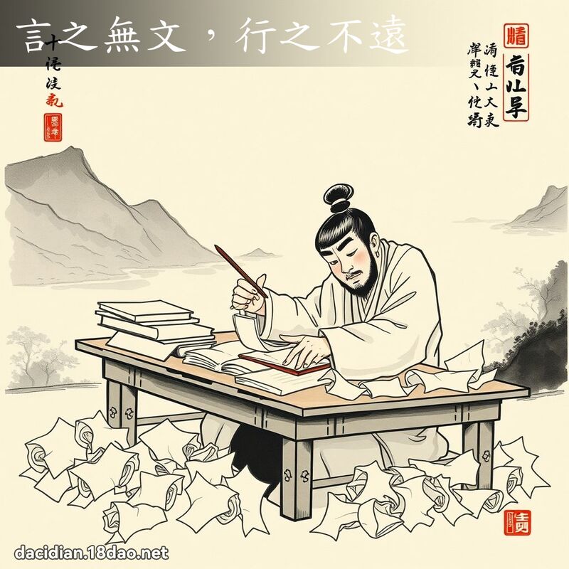 言之无文,行之不远 配图
