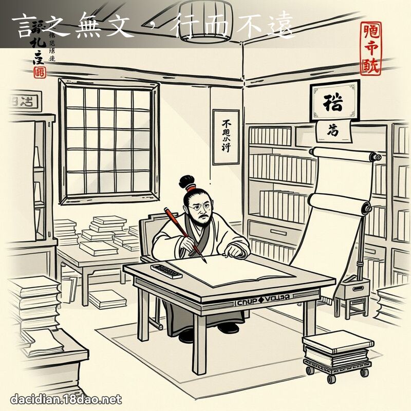 言之无文,行而不远 配图