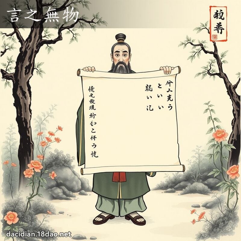 言之无物 配图