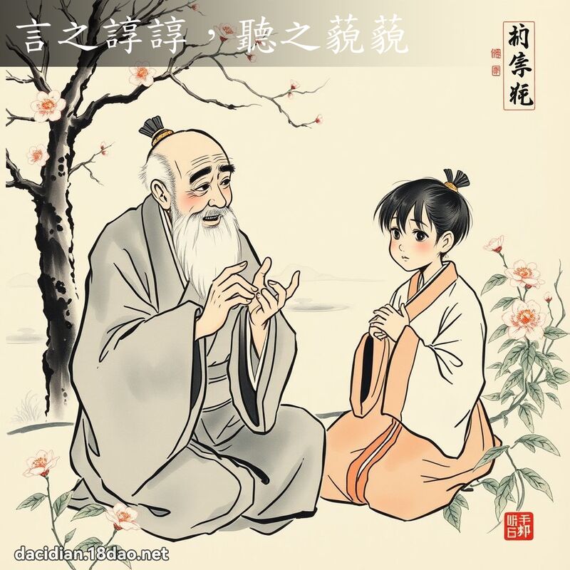 言之谆谆,听之藐藐 配图