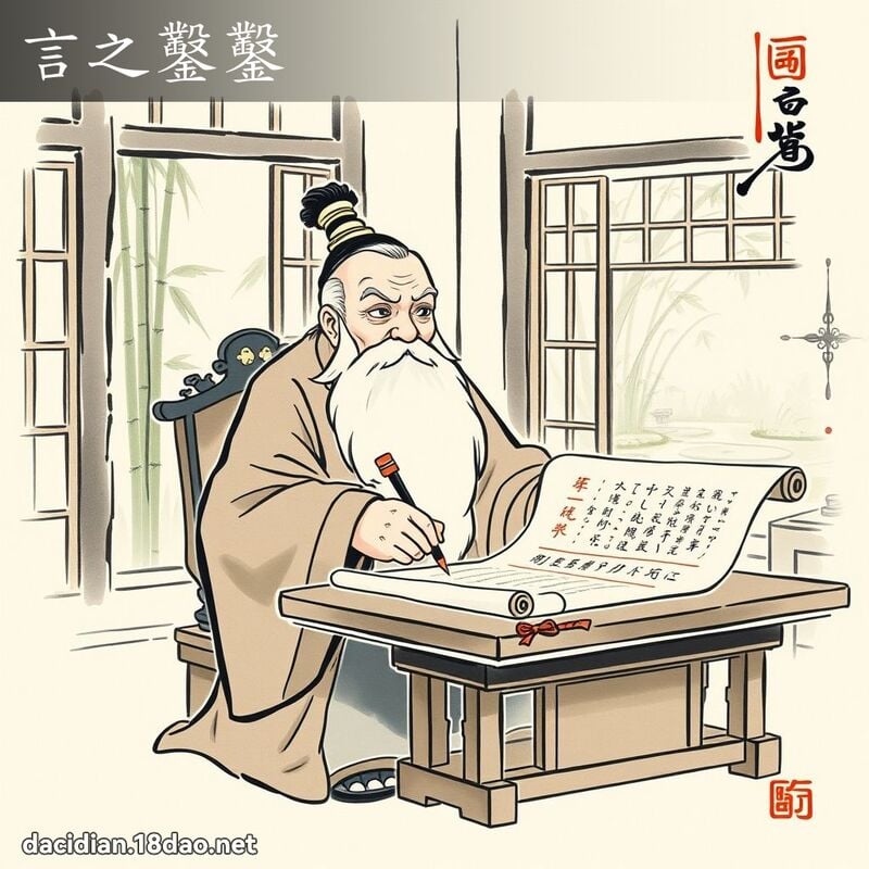 言之凿凿 配图