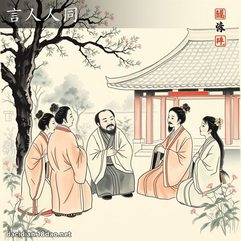言人人同 配图