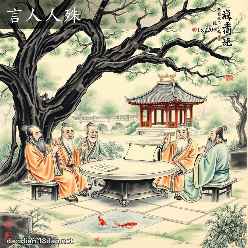 言人人殊 配图