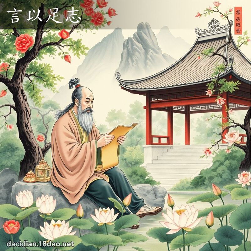 言以足志 配图