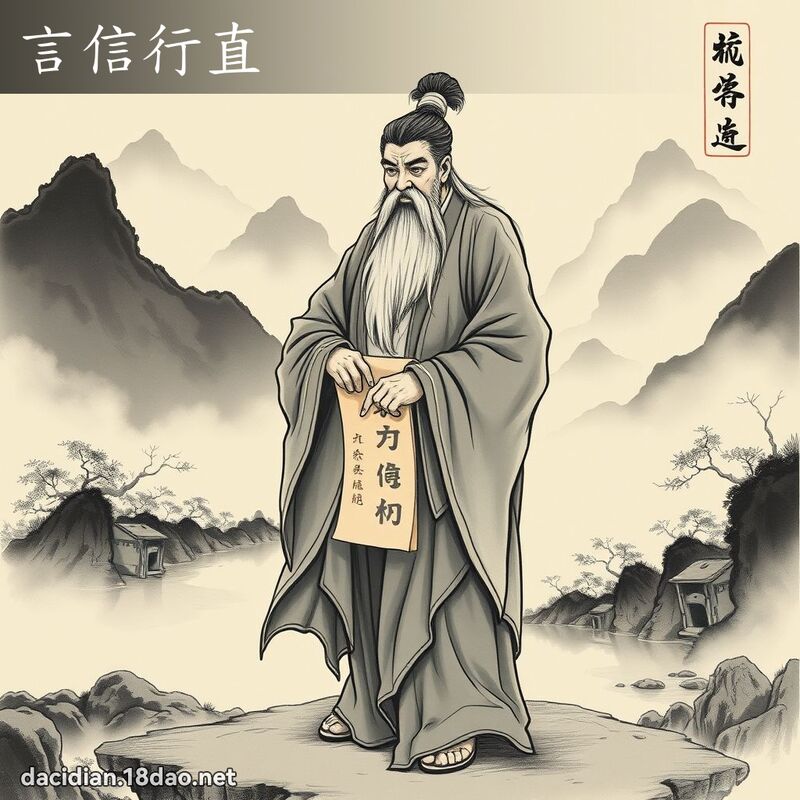 言信行直 配图