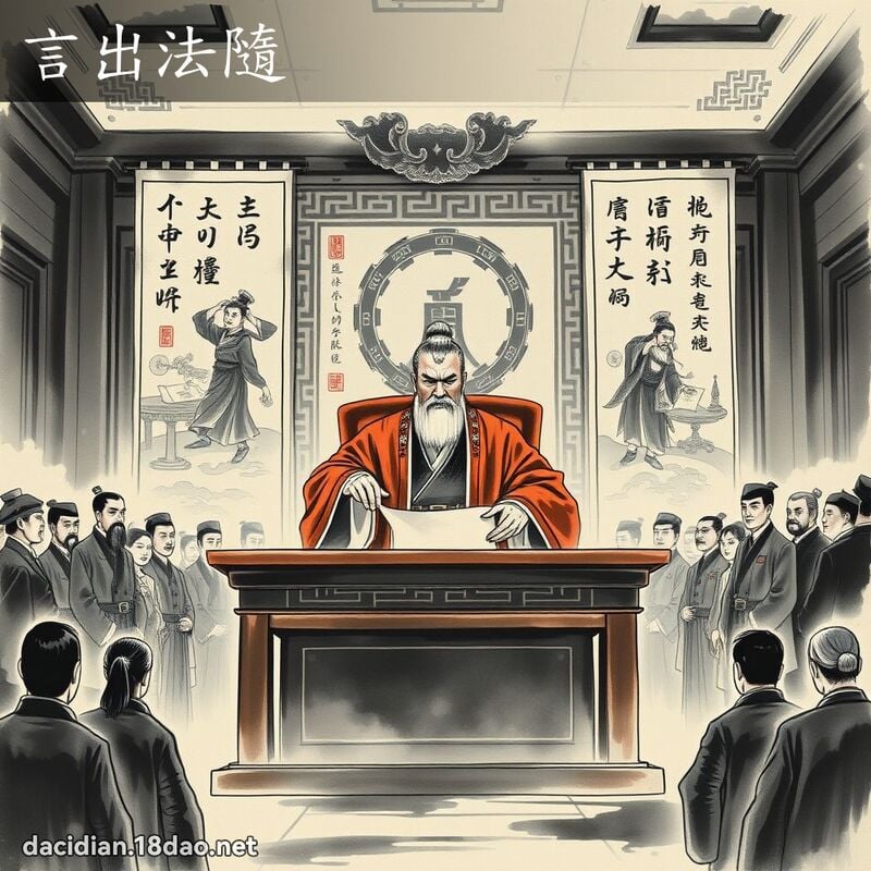 言出法隨 配图