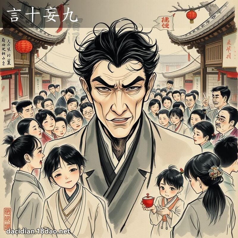 言十妄九 配图