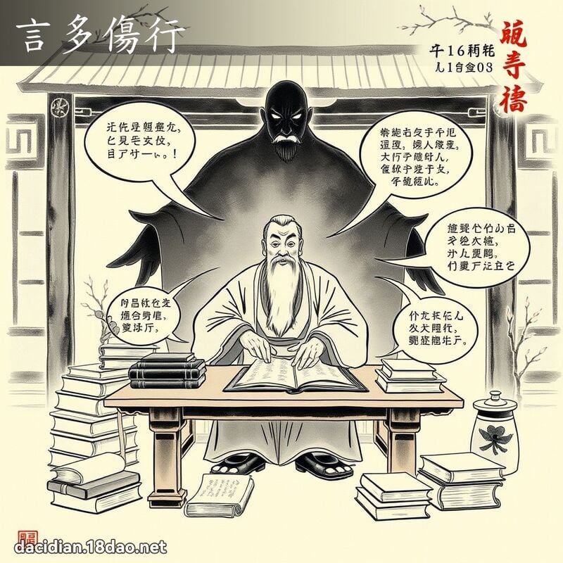 言多伤行 配图