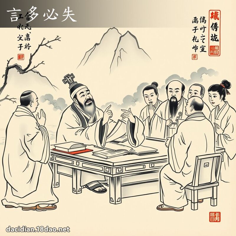 言多必失 配图