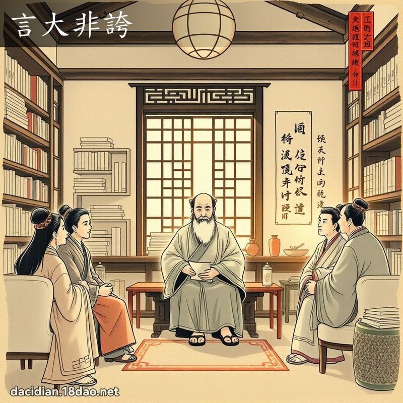 言大非夸 配图